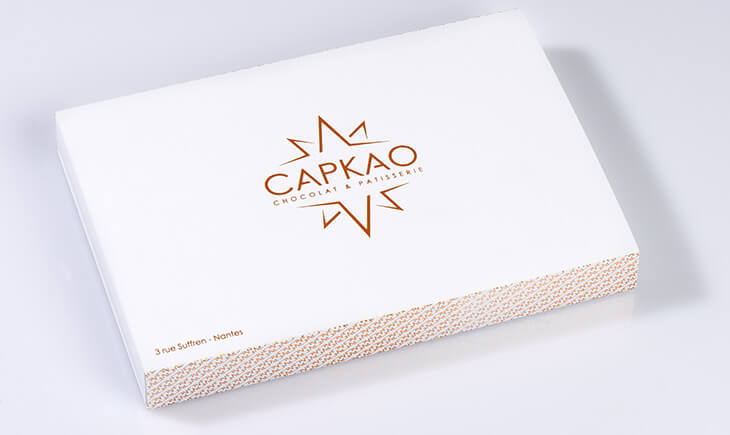 Boîte de 30 bonbons chocolats CAPKAO fermée