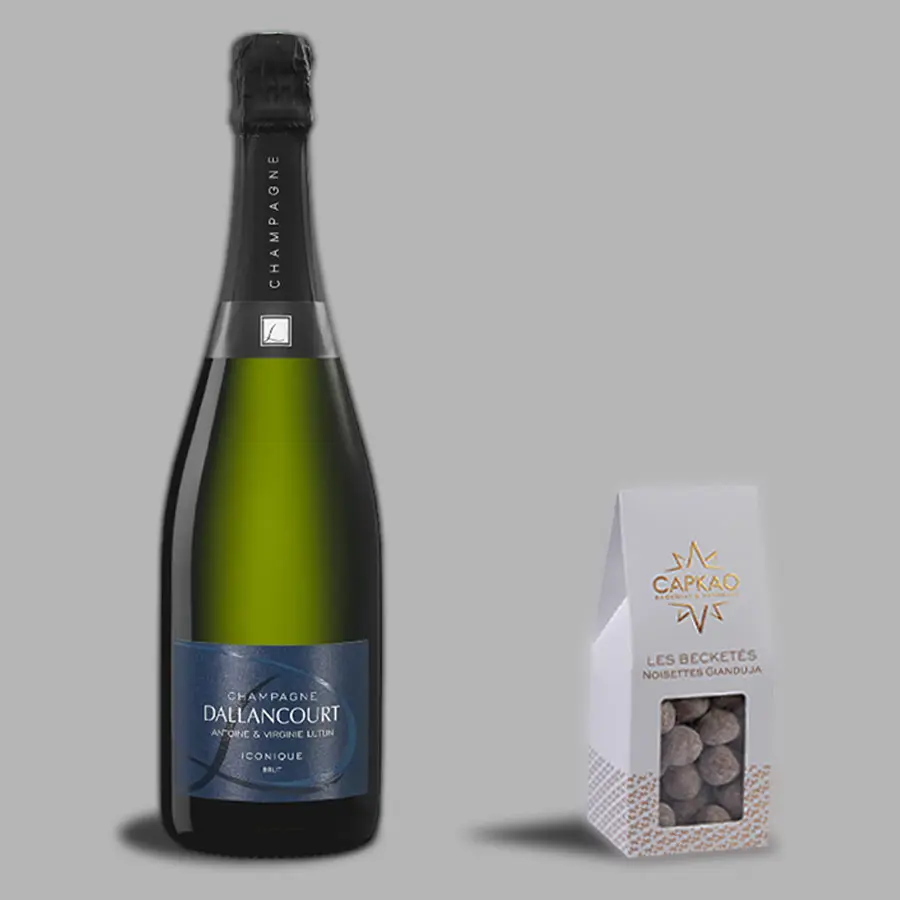 Exemple de produits dans les coffrets champagne personnalisés