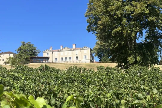 Vue du château de Lachassagne dans le Beaujolais