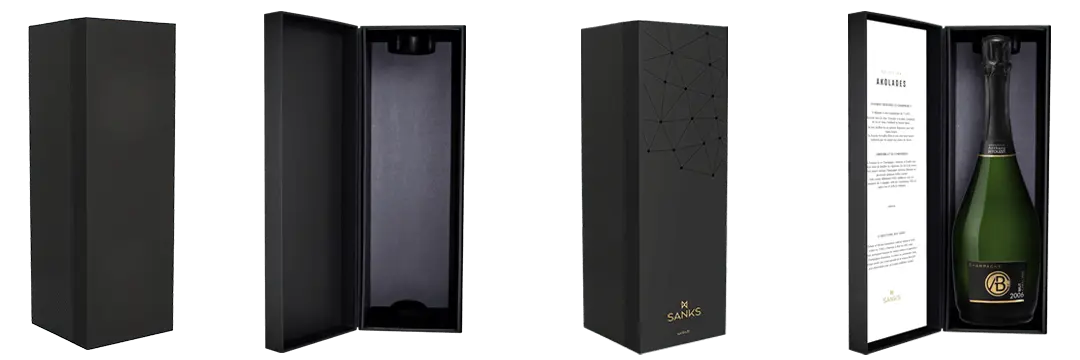 Conception packaging SANKS avec coffret et leaflet